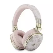 Guess Over-Ear Bluetooth ausinės su ENC, Metal 4G Script Logo, juodos