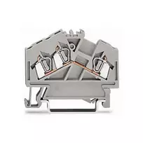 WAGO 280-641 Praeinanti gnybtų jungtis, 2 laidininkai, 2,5 mm², pilka