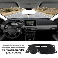 Dacia Sandro 2021 2022 2023 2024 2025 2026 Automobilio prietaisų skydelio uždangalas Kilimėlis Apsauga nuo šviesos Pagalvėlės Aksesuarai. Regular Style LHD gray