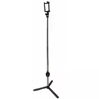 CP K060T 2in1 Selfie Stick & Video Web Call Table Tripod su belaidžiu užrakto mygtuku, išsiskleidžia iki 60 cm, juoda