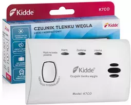 Kidde K7CO Anglies monoksido detektorius su skaitmeniniu LCD ekranu