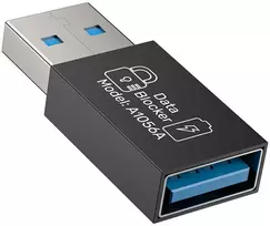 UNITEK USB-A Data Blocker Adapter - Charge-Only, Juodas