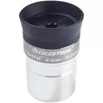 Okuliaras Celestron Omni 6 mm Plössl 1,25 colio, pilnai daugiasluoksnis dengimas, juodas/sidabrinis
