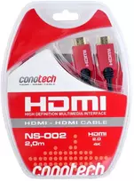 CONOTECH NS-002 HDMI 2.0 laidas 2m 4K 60Hz HDR Auksuotas