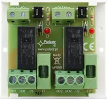 PULSAR AWZ625 4 kanalų relės modulis SPDT 12V DC DIN bėgiui