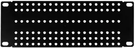 ATTE ADD-RACK10-2U1 10-Inch 2U Rackmontavimo adapteris su tiesiomis skylutėmis, juodas