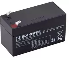 EUROPOWER EP 1.2-12 AGM baterija 12V 1.2Ah (6-9 metų tarnavimo laikas)
