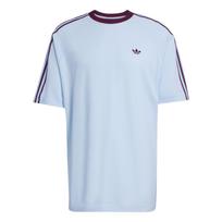 adidas Britcore Ringer Short Sleeve T-Shirt 'Crystal Sky' Men's HZ3831 XL white