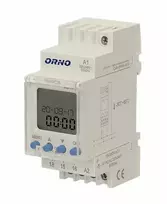 ORNO OR-PRE-433 elektroninis savaitinis laikmatis, DIN bėgelis, 16A/3680W, 16 programų, 230V