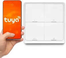 LUXURY-GOODS SC04 ZigBee TUYA Smart Scene Switch – 4 mygtukai, 12 scenų, balta