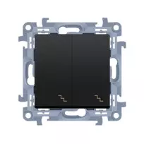 KONTAKT SIMON 10 Universal Switch Module 10AX 250V Matte Black 2x Screw Terminals