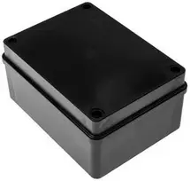 Hermetinė jungčių dėžutė 150x110x70mm IP65 halogenų neturinti juoda PAWBOL S-B316C