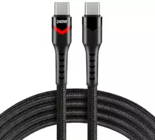 EVERACTIVE USB-C į USB-C laidas CBB-1PDRS 100cm 48V 5A 240W RGB LED
