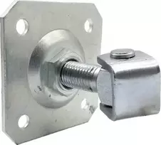 PSG Reguliuojamas Virinamas Vyris 61.019.01 su Montavimo Plokšte 100x100x4mm - M20 Sriegis (Cinkuota Akis)