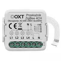 OXT T264 Mini Smart Relay Module 4-Channel ZigBee 3.0 Tuya