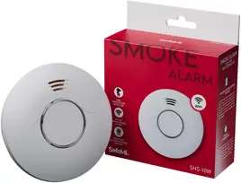 SAFEMI SHS-10W WiFi dūmų detektorius – fotoelektrinis, 85 dB, Tuya Smart, 2 metų baterija, EN14604