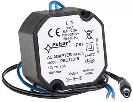 PULSAR PSC12015 Hermetic Switching Power Supply 12V/1.5A 18W IP67