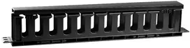 GETFORT OGF-PM 1U Horizontal Enclosed Cable Management Panel - Black
