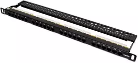 GETFORT PGF-5EUTP24-B7 Patch Panel UTP Cat.5e 24 Port 0.5U 19 inch Juodas