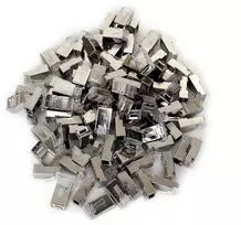 GETFORT RJ45 Cat.5e Shielded Pass-Through Connector 8P8C 100 Pieces