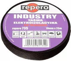 REPERO 735 Industry PVC elektros izoliacinė juosta 19mm x 25m juoda