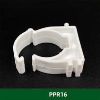 10Pcs 16/20/25/32/40/50/63mm Plastic PPR Pipe Fixed Clamp With Cover For Pipe Tube Ground Wall Support Bracket white