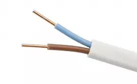 ELEKTROKABEL YDYp 2x1.5mm2 plokščias elektros kabelis 450/750V baltas 100m