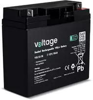 VOLTAGE AGM Long Life Battery 12V 18Ah VEL12-18