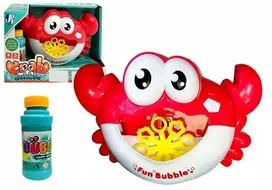 LEAN TOYS Burbulų Mašinėlė Automatinė Krabas Raudonas