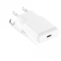 GRATEQ TAHKO 20W USB-C PD Sieninis Įkroviklis su 1,5 m USB-C – Lightning Kabeliu, Baltas