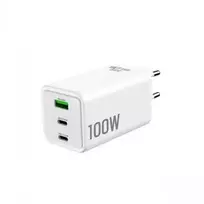 GRATEQ HALTI GaN PD/PPS 2xUSB-C/1xUSB-A 100W Wall Charger Black