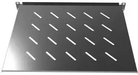 Hikvision DS-XSPB04-S/B/Overseas 1U 19 colių sieninė lentyna stelažui, juoda, 10 kg talpa