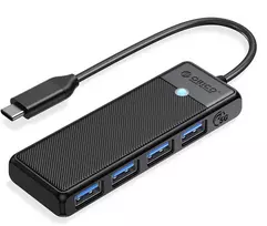 ORICO USB-C Hub 4-Port USB-A 3.0 5Gbps Black