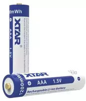 XTAR AAA 1.5V 750mAh Įkraunama Ličio jonų baterija (4 vnt.) su apsauga