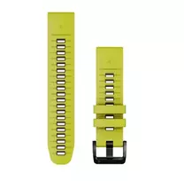 Garmin QuickFit 22 mm silikoninė laikrodžio apyrankė, Lime/Graphite (010-13280-03)