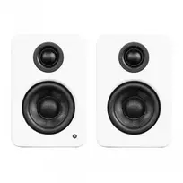 KANTO AUDIO YU2MW-CG aktyvūs lentyniniai garsiakalbiai su USB DAC ir 3.5mm AUX - matinė balta (įsk. C ir G tipo maitinimo laidus)