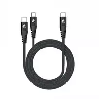 CELLY USB-C į 2 USB-C laidas 100W Power Delivery