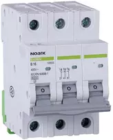 Noark Ex9BN 3P C16 Miniatiūrinis grandinės pertraukiklis 6kA, 16A, 3 polių, C kreivė