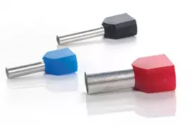 TRYTYT DUID-2x16,0-14NB Izoliuota dviguba vielos įvorė 2x16mm² mėlyna (50 vnt.)