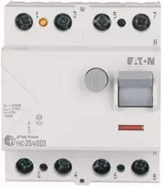 EATON liekamosios srovės automatinis jungiklis 25A 4P 4M 30mA AC 6kA