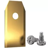 EXTRA DIGITAL Robotinės vejapjovės peiliai, 35x18x0.75 mm, titanu dengti, 30 vnt.