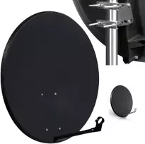 CORAB COR-800SAE-C 80 cm Offset palydovinė antena, antracitinė