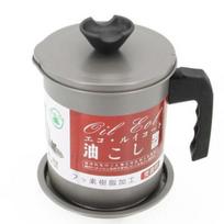 Tempura Frying Pot: Oil-Saving, Temperature-Controlled Mini Deep Fryer Single Item gray