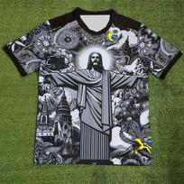 Brazilija 3D spausdinti futbolo marškinėliai vyrams moterims vasariniai sportiniai marškinėliai pralaidūs orui greitai džiūstantys didelio dydžio šeimos derinimo drabužiai S white