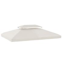 Pakeičiamas stogelis 4x3 m su dvigubu stogu, drenažinėmis skylutėmis ir UV apsauga. Tik stogelis, rėmas neįtrauktas. Kreminis 400 x 300 x 0.01 cm