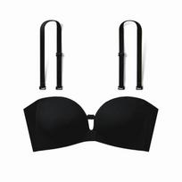 Didelio dydžio TK sprogstanti priekinė sagtelė be petnešėlių nematoma push-pull paminkštinta besiūlė patogi liemenėlės apdanga XL=38/85ABC beige