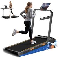 ROBORE X5F Sulankstomas bėgimo takelis su 14% nuolydžiu, 2,5AG tyliu varikliu, 10 km/h maksimaliu greičiu, 150 kg apkrova, 3 lygių nuolydis, LED ekranas ir nuotolinio valdymo pultas
