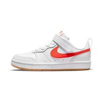 Nike Court Borough 2 Low top Kids' Skateboarding Shoes White Orange Children Aged 3 7 Years Old BQ5451-114 28 white