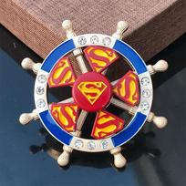 New Double-Layer Finger Gyro Metal Stress Relieving Finger Gyro Creativity Hand Spinner Kids Fingertip Stress Relief Toys red
