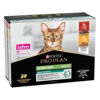 Purina Pro Plan Cat Pouch Adult Sterilised Maintenance Multipack Chicken / Beef 10x85 g | 15296 | 8445290855473